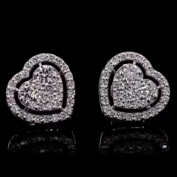 Sarang Heart Studs