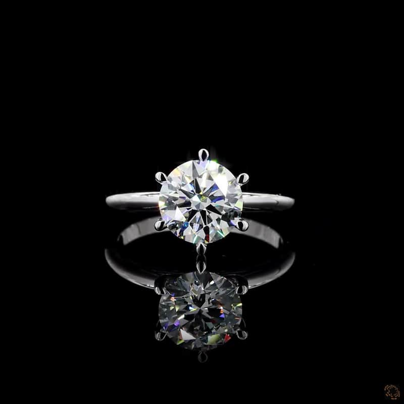 Six-Prong Solitaire Ring