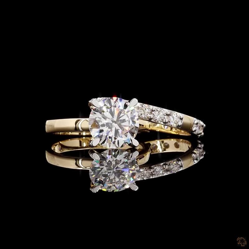 Pavé Solitaire Ring