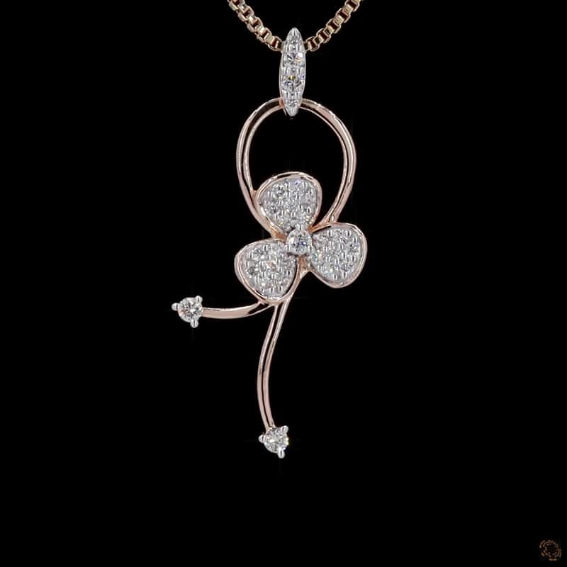 Floral Tendril Pendant