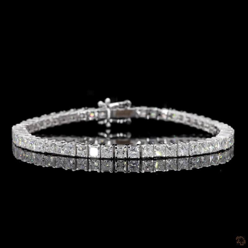 Princess-Cut Tennis Bracelet
