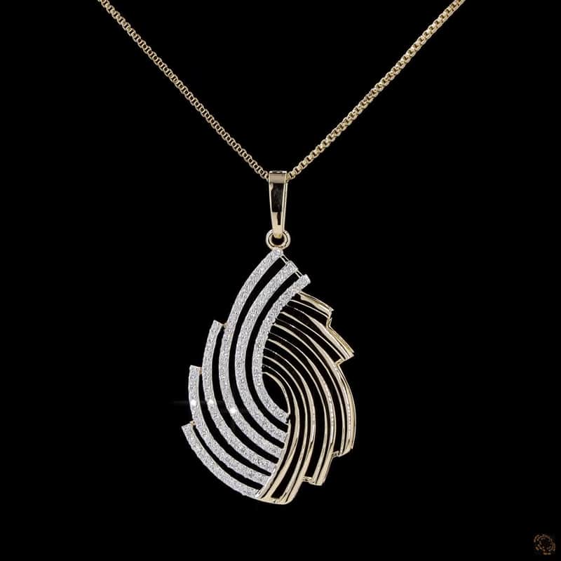 Flame Ribbon Pendant