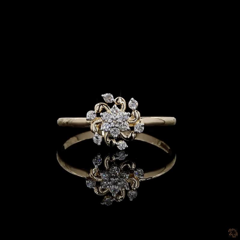 Starburst Floral Diamond Ring