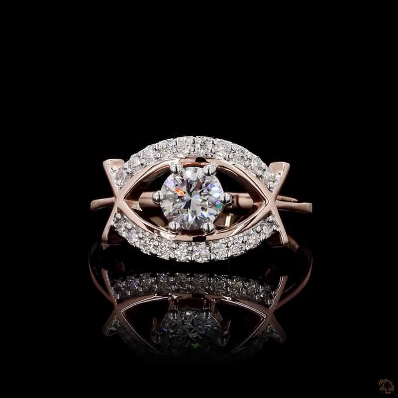 Eye Motif Diamond Ring