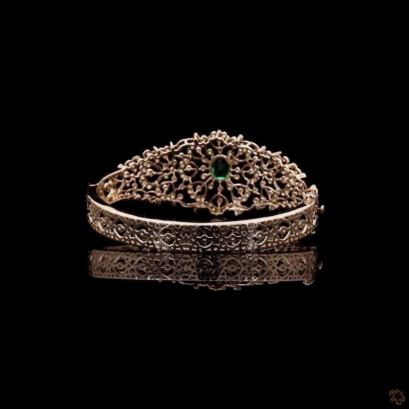Emerald Openwork Bangle