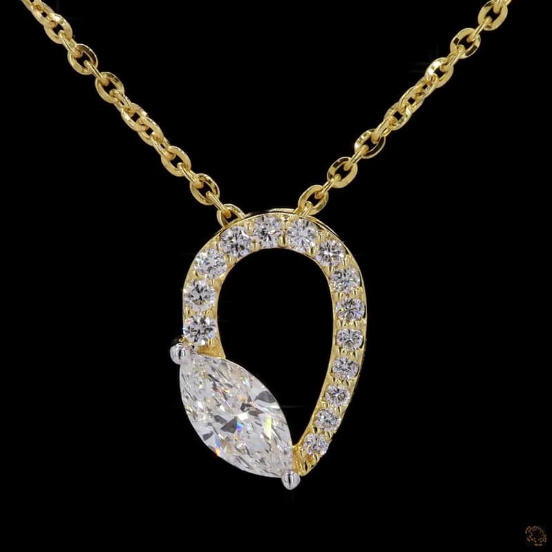 Marquise Open Loop Pendant