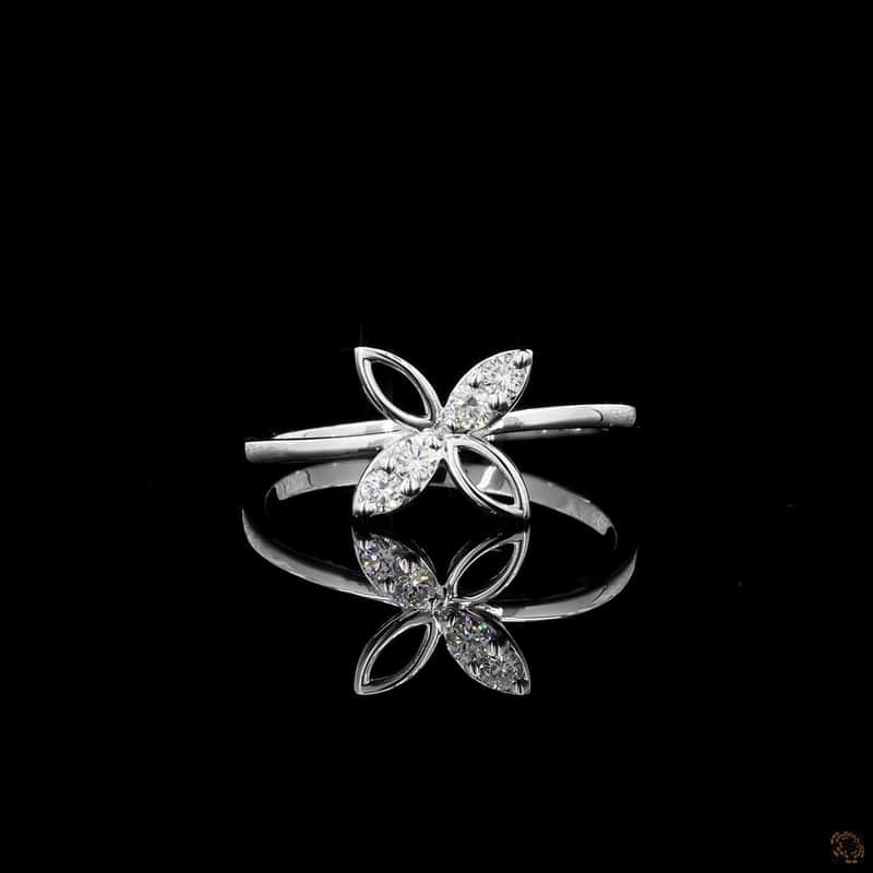 Butterfly Diamond Ring