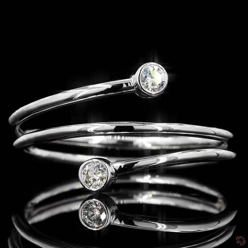 Coil Bypass Diamond Ring