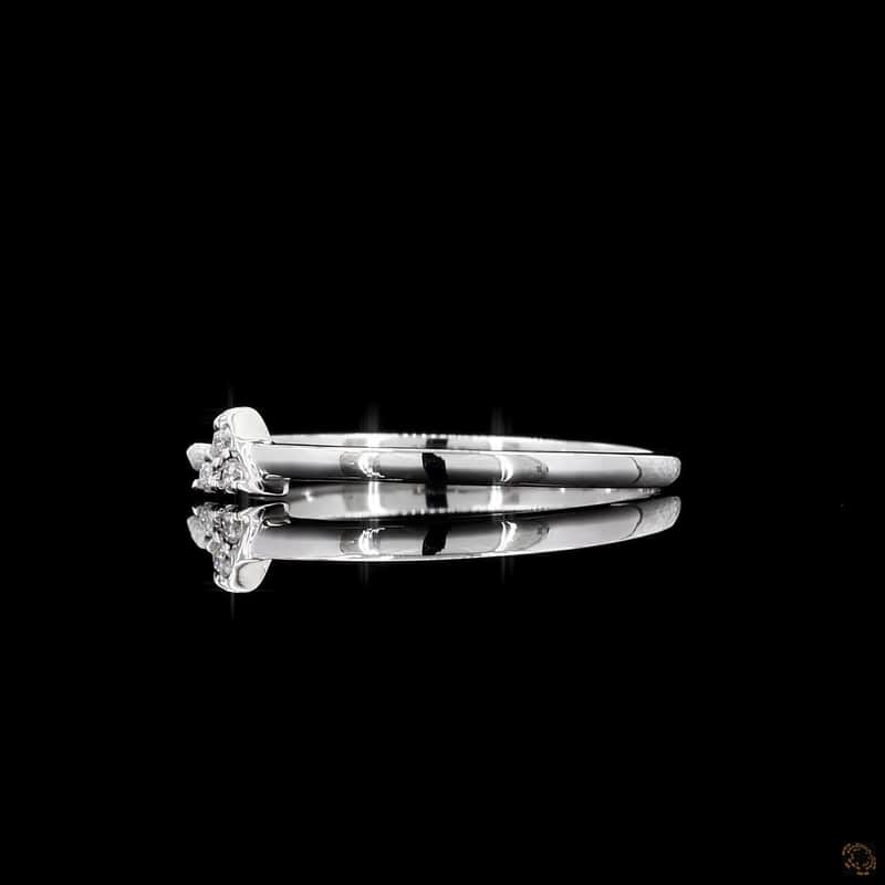Triangle Cluster Diamond Ring