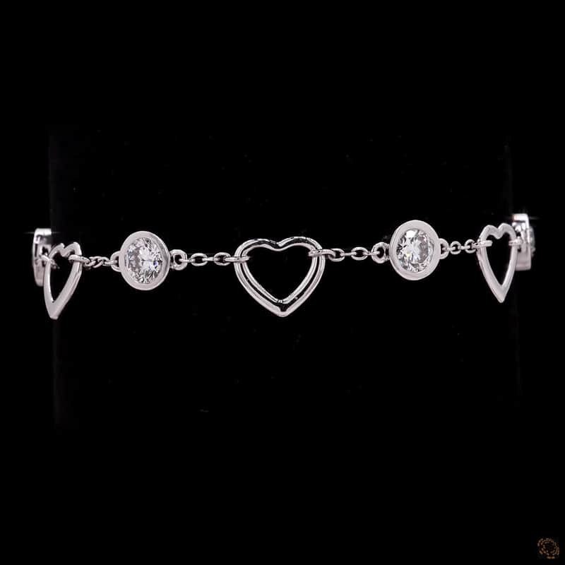 Heart Station Chain Bracelet