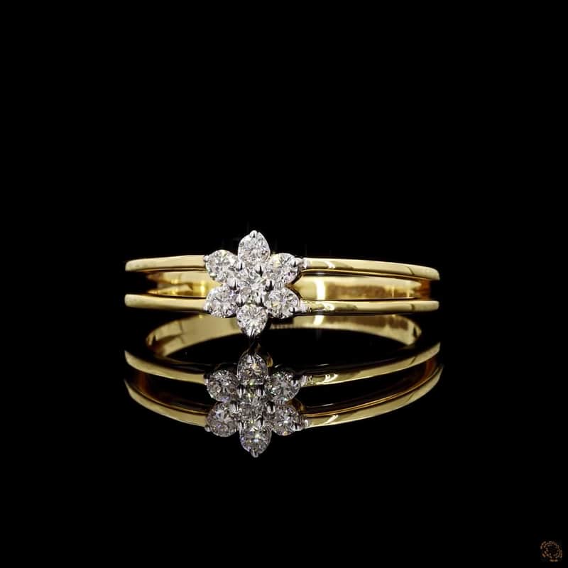 Opal Star Flower Ring