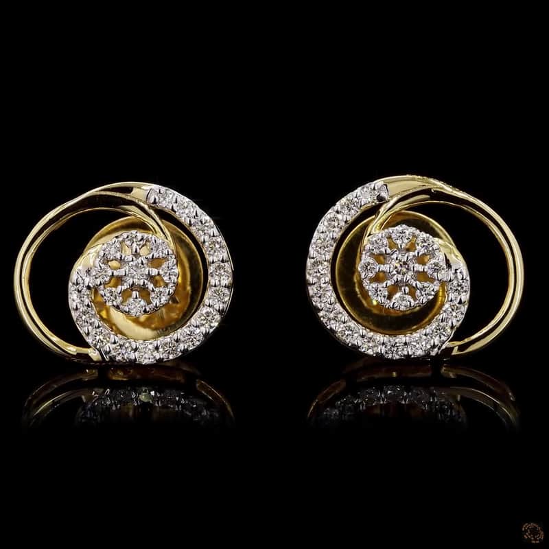 Elara Veyne Spiral Earrings