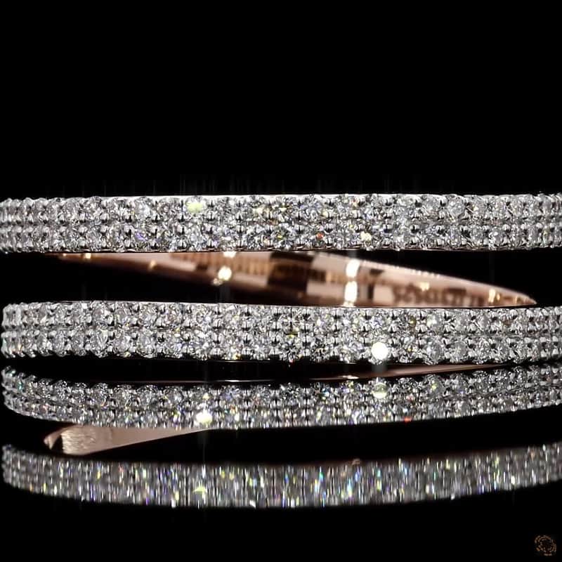 Spiral Wrap Pavé Ring