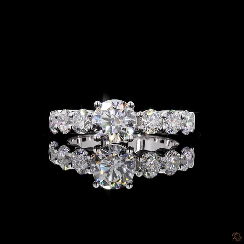 Graduated Side-Stone Ring