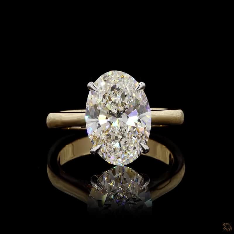 Oval Solitaire Ring