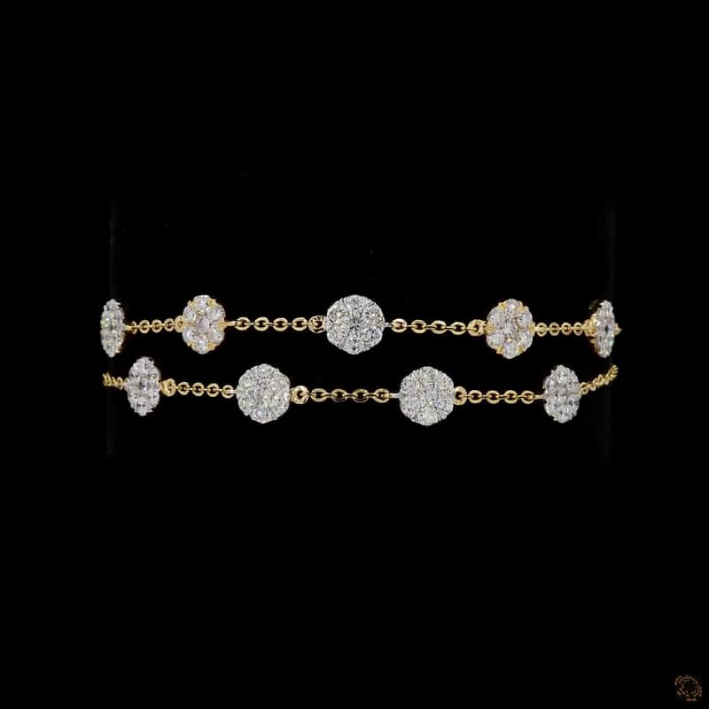 Double-Strand Diamond Station Bracelet